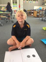 Seth drew two insects to make 12 feet
