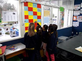 sharing our learning with others from other classes